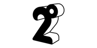 2 Degrees black and white logo