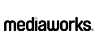 mediaworks black and white logo